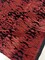 1 Yard Hot Rod Tricot Holographic Spandex Fabric Black Flocking Flames Red Glitter 4 Way Stretch 58-60 inches width